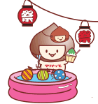 8月ぬりえ