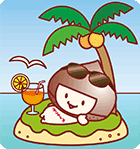 8月ぬりえ