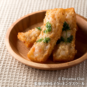海老すり身のパン付け揚げ