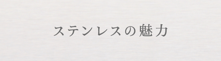 ステンレスの魅力