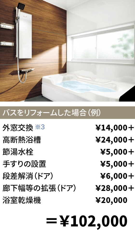 バスをリフォームした場合(例)詳細画像