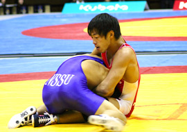 清水聖志人　選手　フリースタイル55キロ級　3位