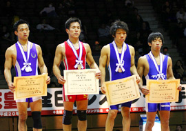 清水聖志人　選手　フリースタイル55キロ級　3位